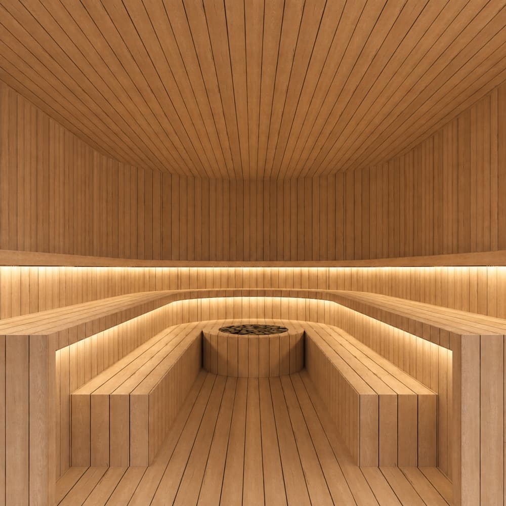 Sauna, architect render